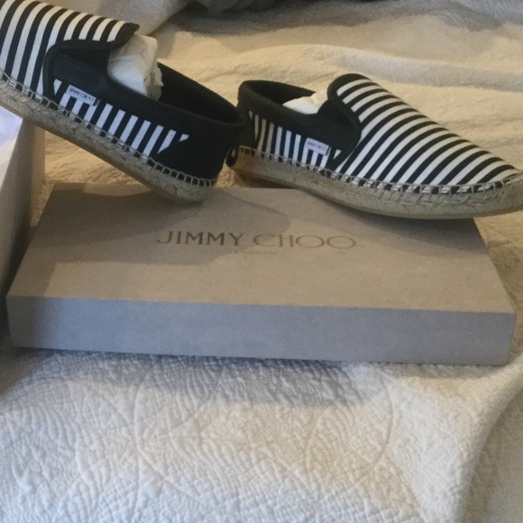 Jimmy Choo Mens Black & White Vlad Espadrilles Sz8 main image 7